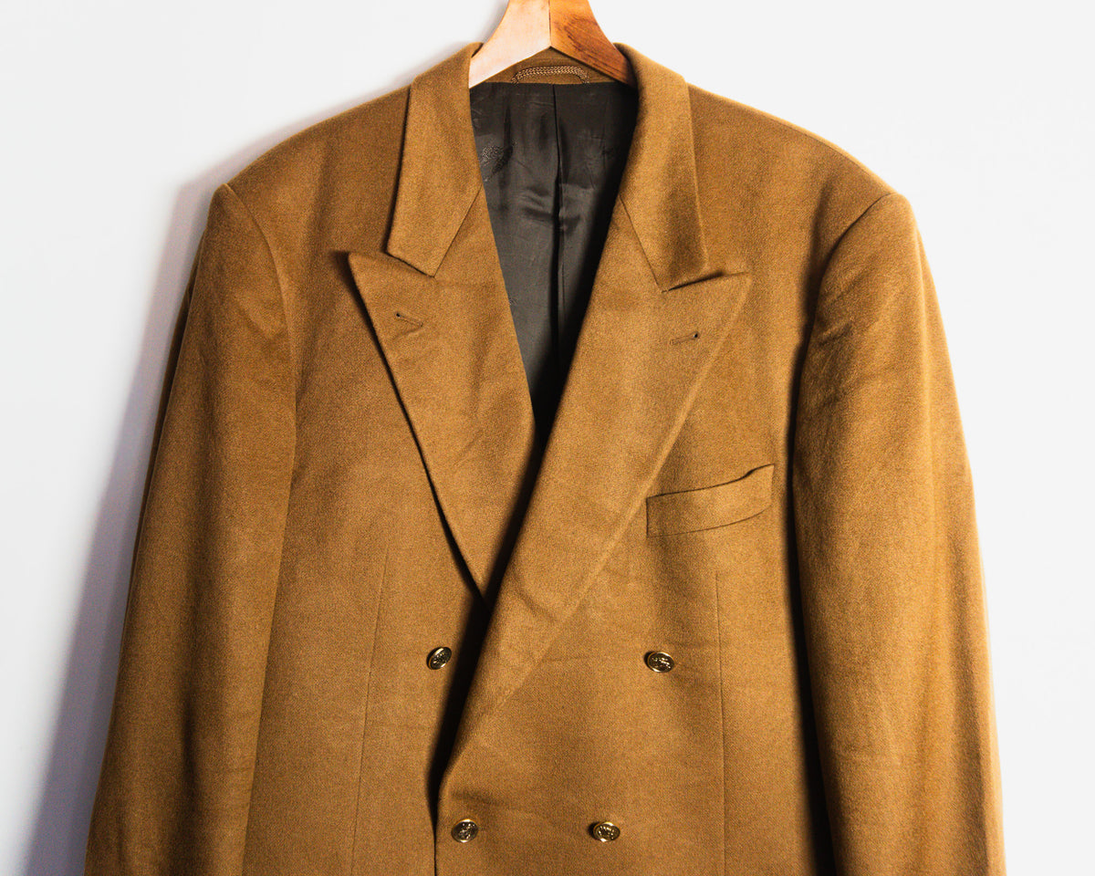 Chaqueta Burberrys cruzada de cashmere — Talla aproximada XXL