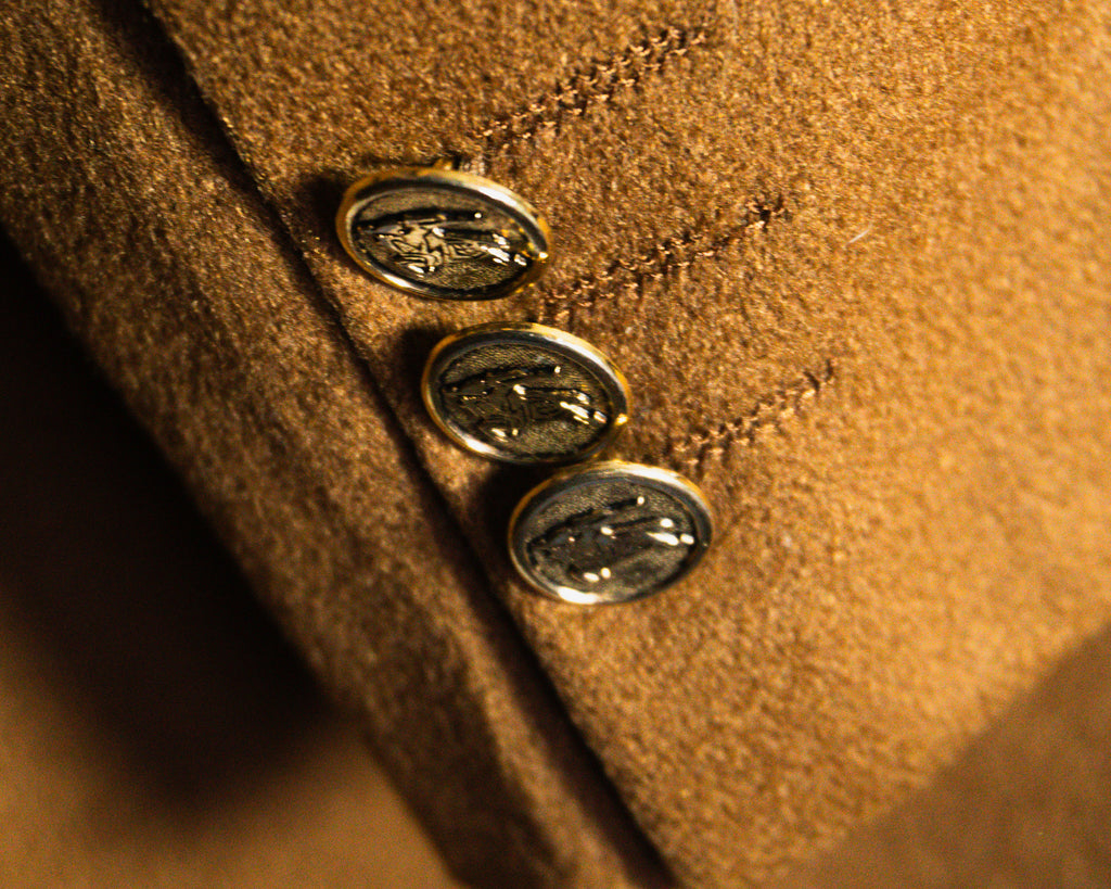 Chaqueta Burberrys cruzada de cashmere — Talla aproximada XXL