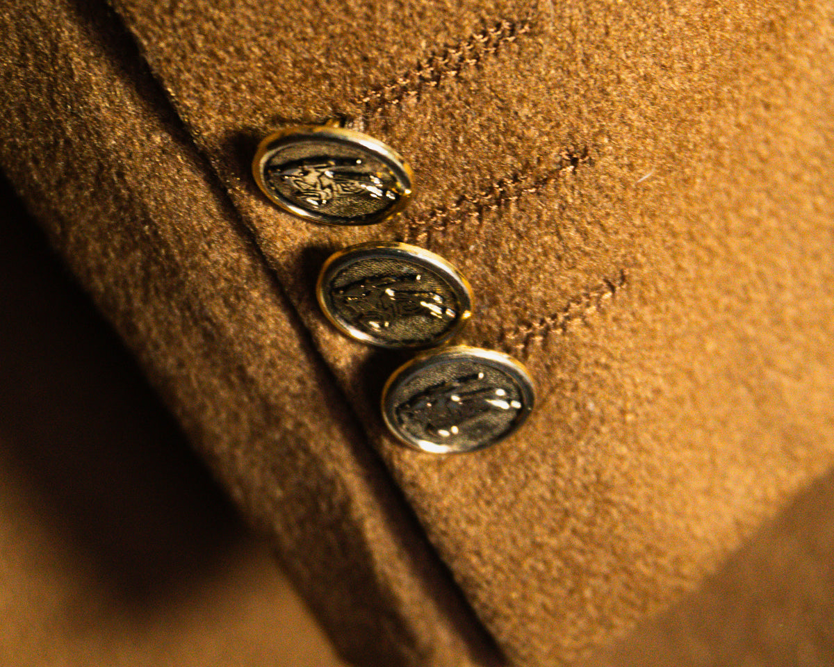 Chaqueta Burberrys cruzada de cashmere — Talla aproximada XXL