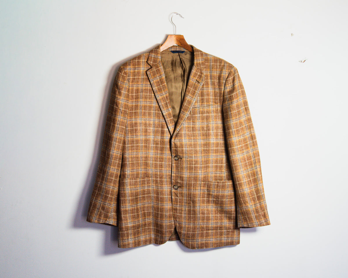 Blazer Brooks Brothers Milano a cuadros — Talla 40R