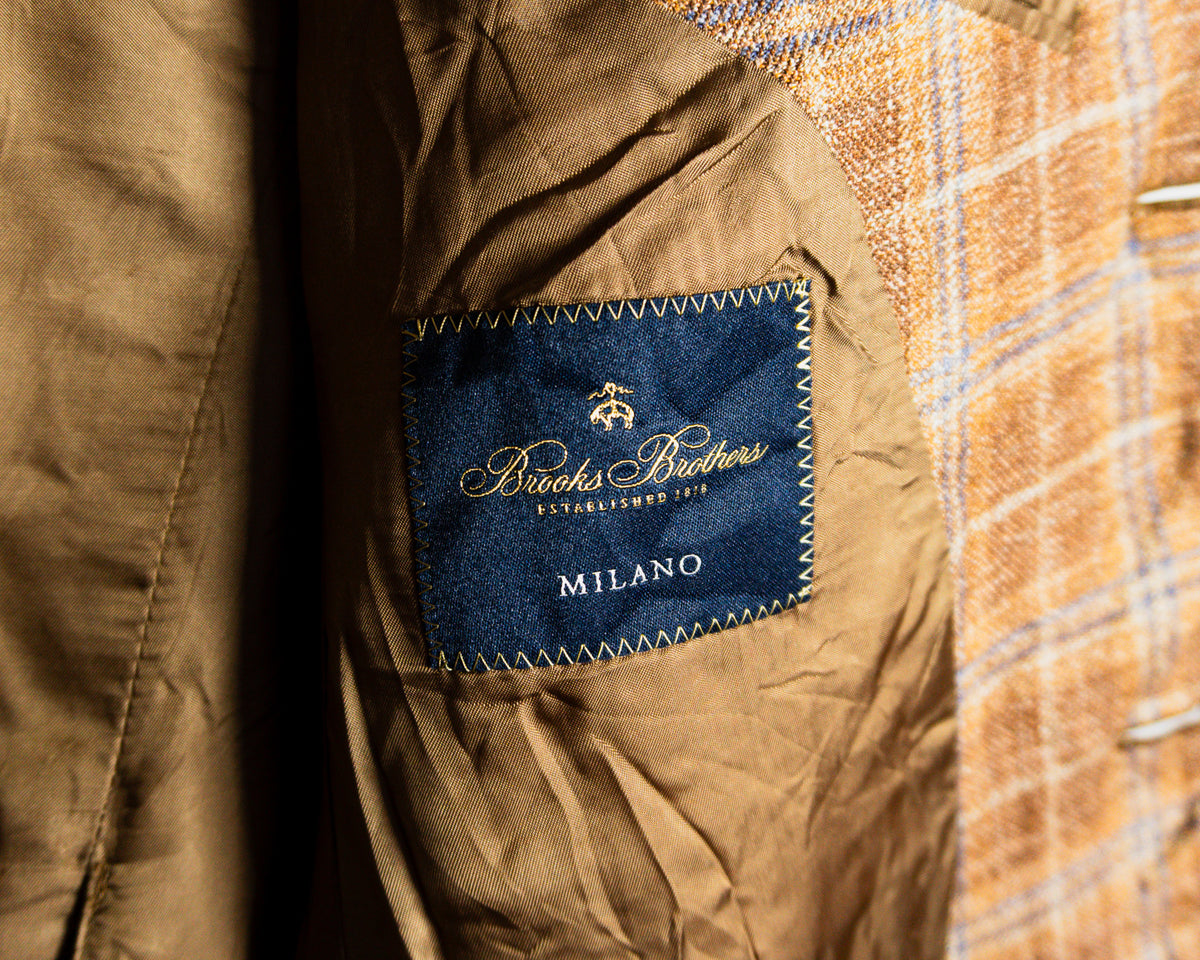 Blazer Brooks Brothers Milano a cuadros — Talla 40R