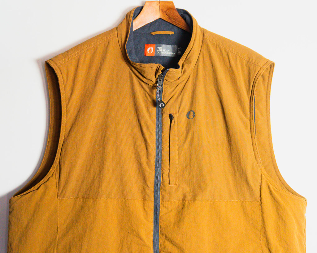 Chaleco The American Outdoorsman color ocre — Talla XL