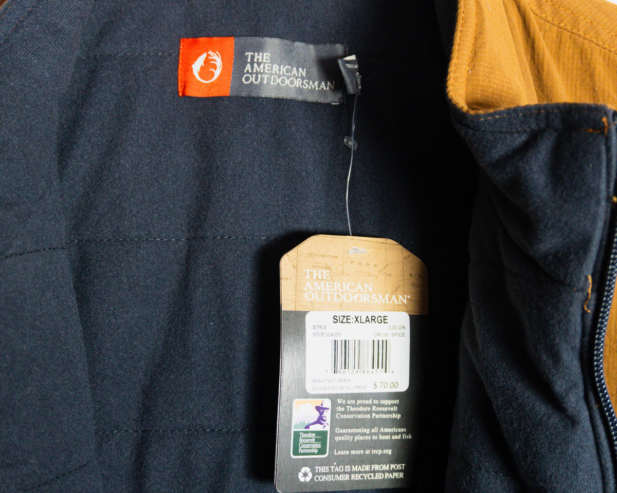 Chaleco The American Outdoorsman color ocre — Talla XL