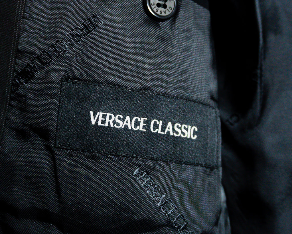 Traje Versace Classic de lana con rayas