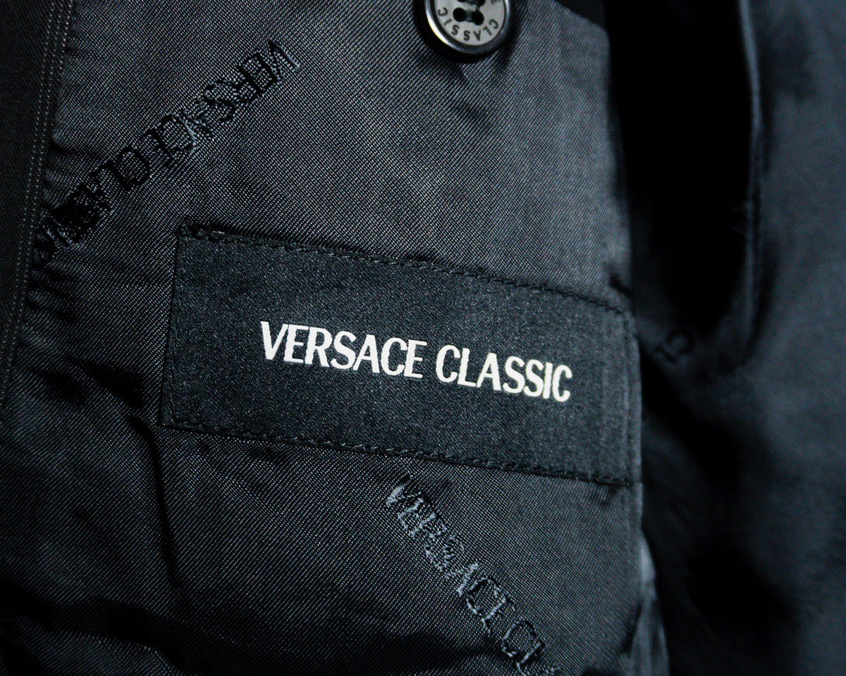 Traje Versace Classic de lana con rayas