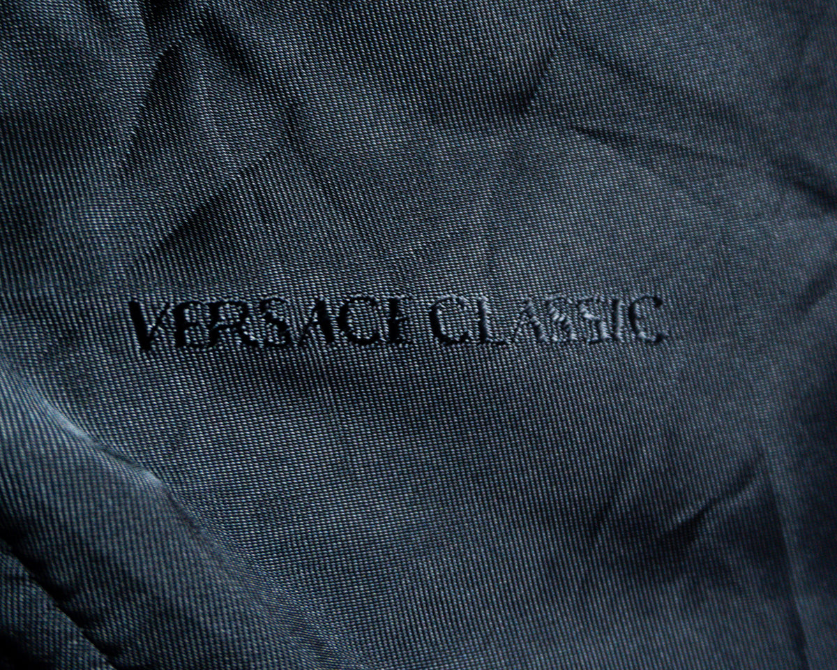 Traje Versace Classic de lana con rayas