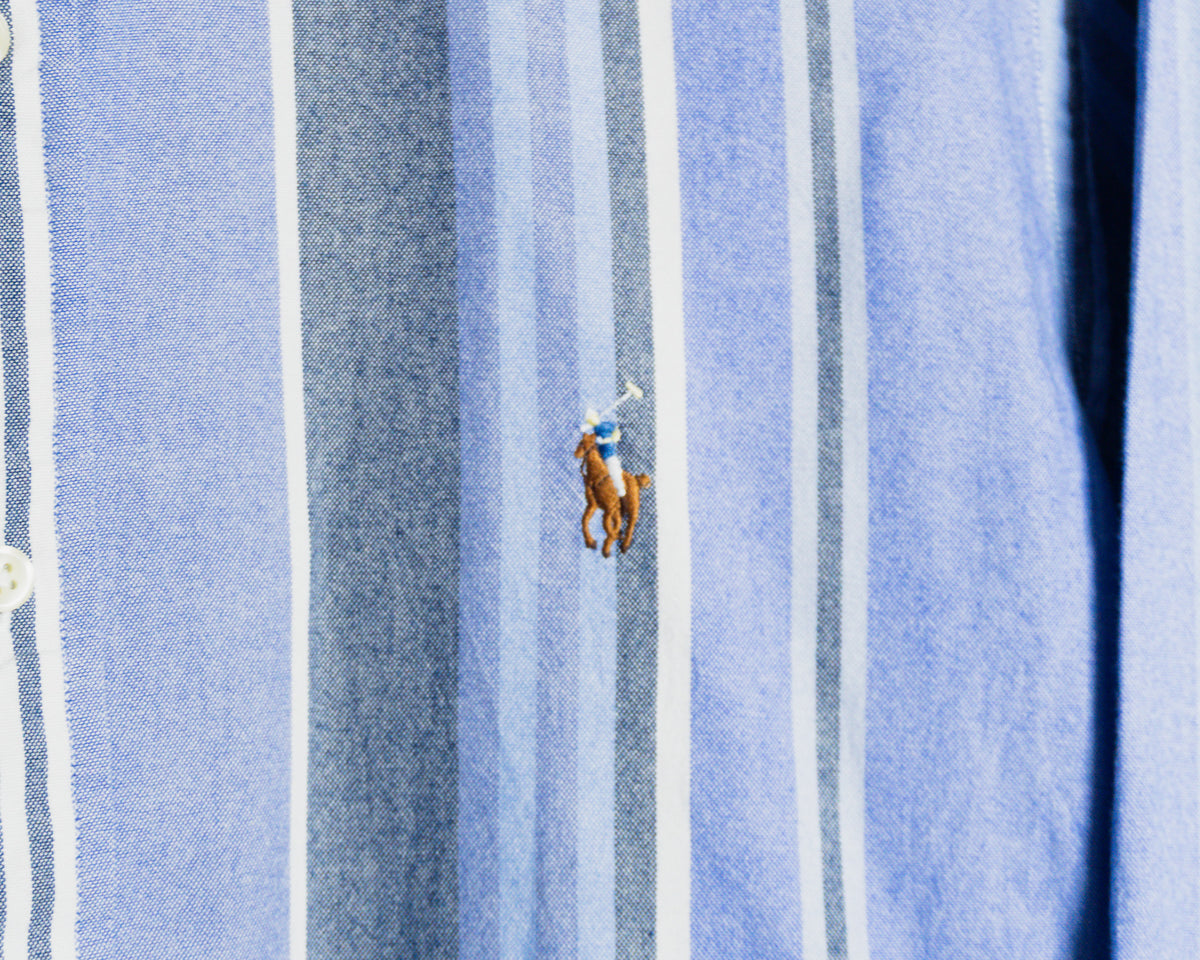 Camisa Ralph Lauren de rayas azules - Talla L