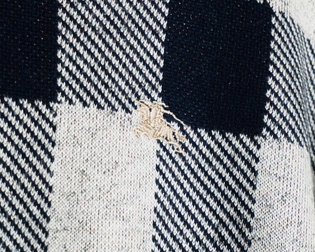 Sweater Burberry London de cuadros — Talla XXL (calce más pequeño)