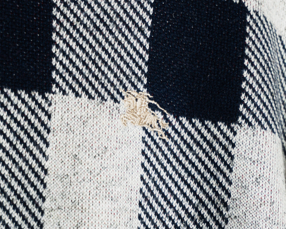 Sweater Burberry London de cuadros — Talla XXL (calce más pequeño)