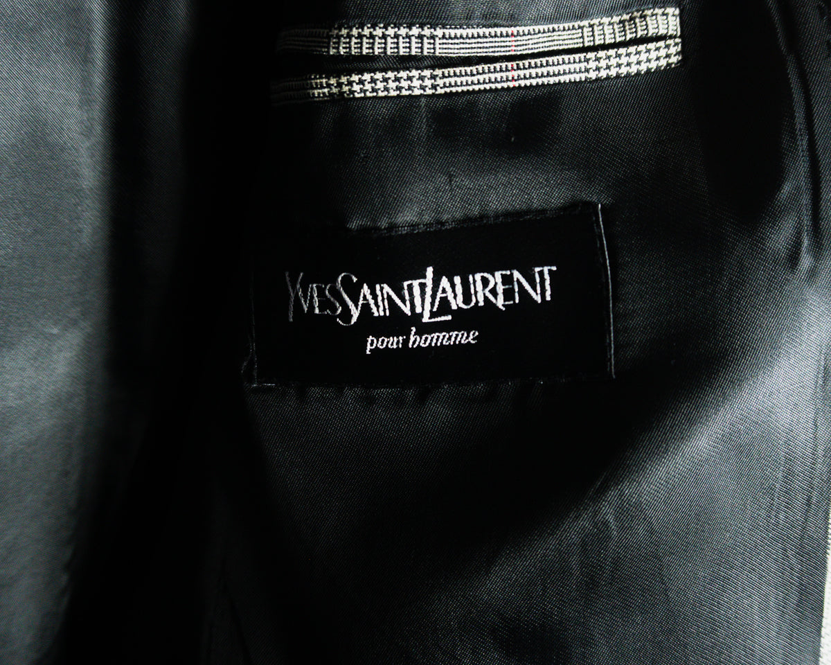 Chaqueta Yves Saint Laurent Pour Homme de cuadros — Talla 48