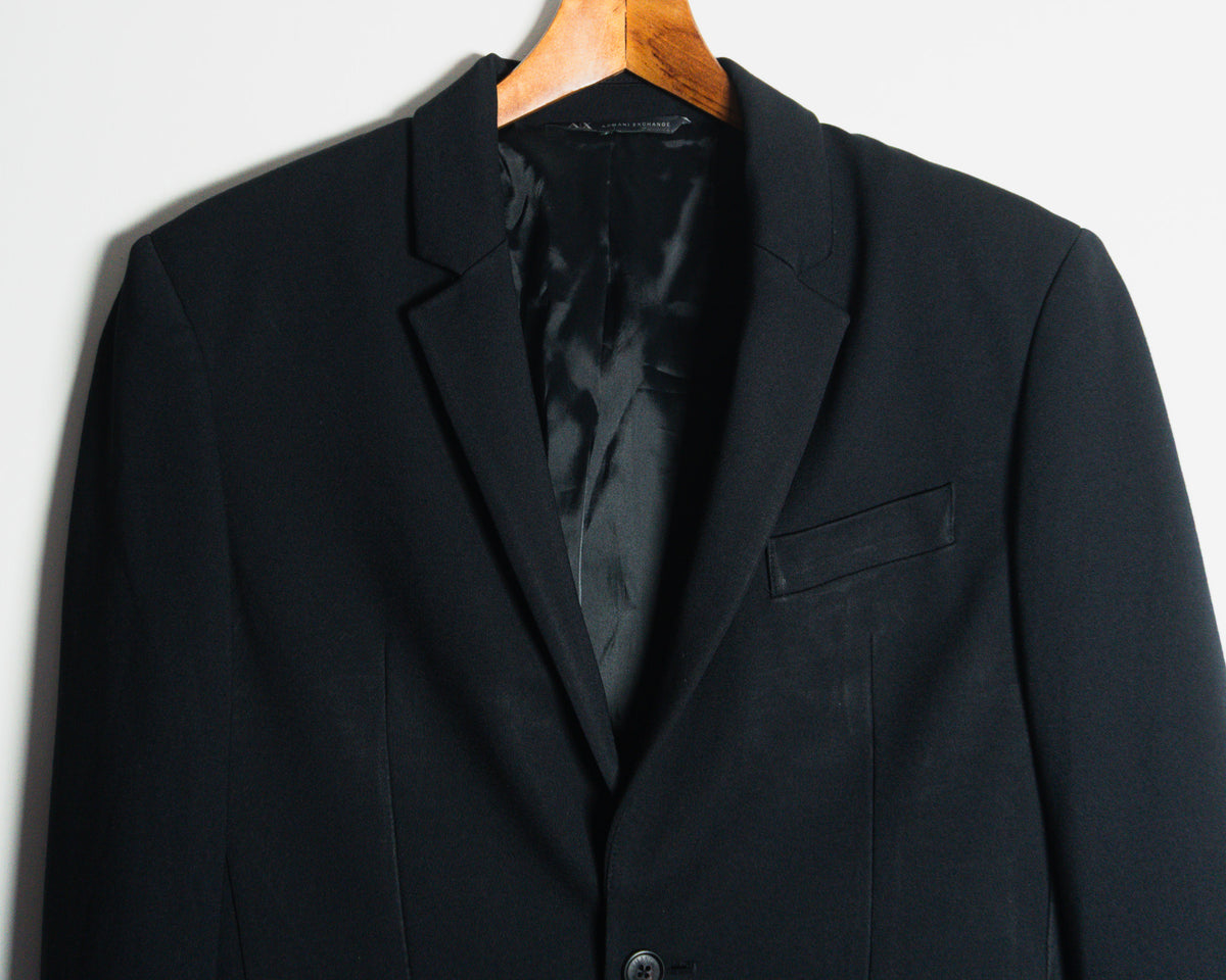 Blazer Armani Exchange negro — Talla aproximada S