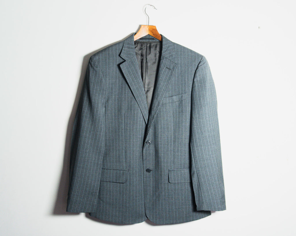 Chaqueta Valentino gris con rayas — Talla 50
