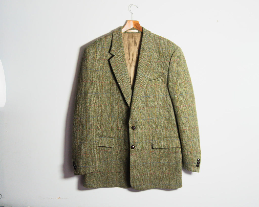 Chaqueta Harris Tweed de espiga — Talla 44L