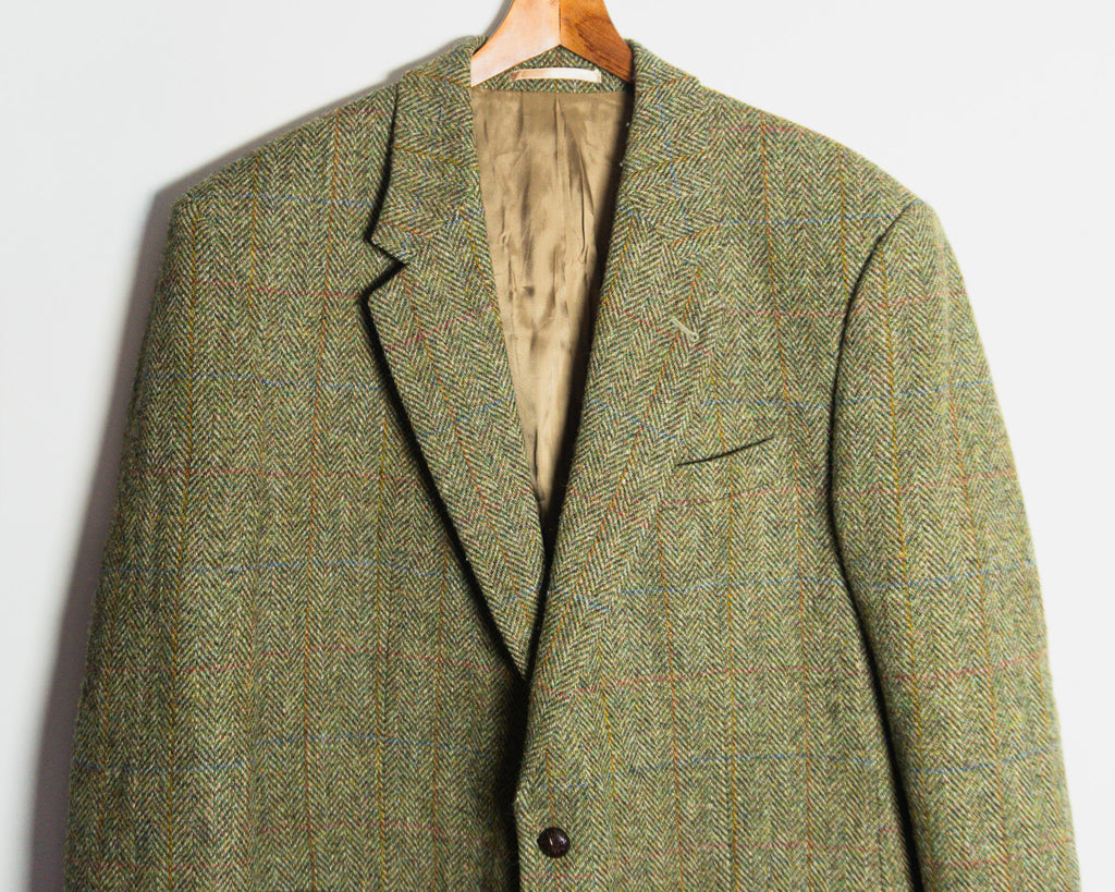 Chaqueta Harris Tweed de espiga — Talla 44L