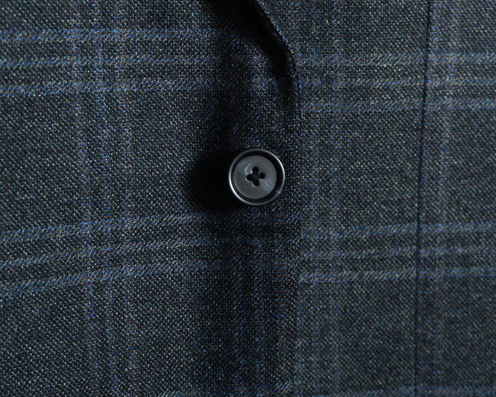 Blazer John W. Nordstrom de cuadros, tejido Loro Piana — Talla 46L