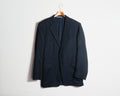 Blazer Hickey Freeman azul marino de rayas — Talla 42L