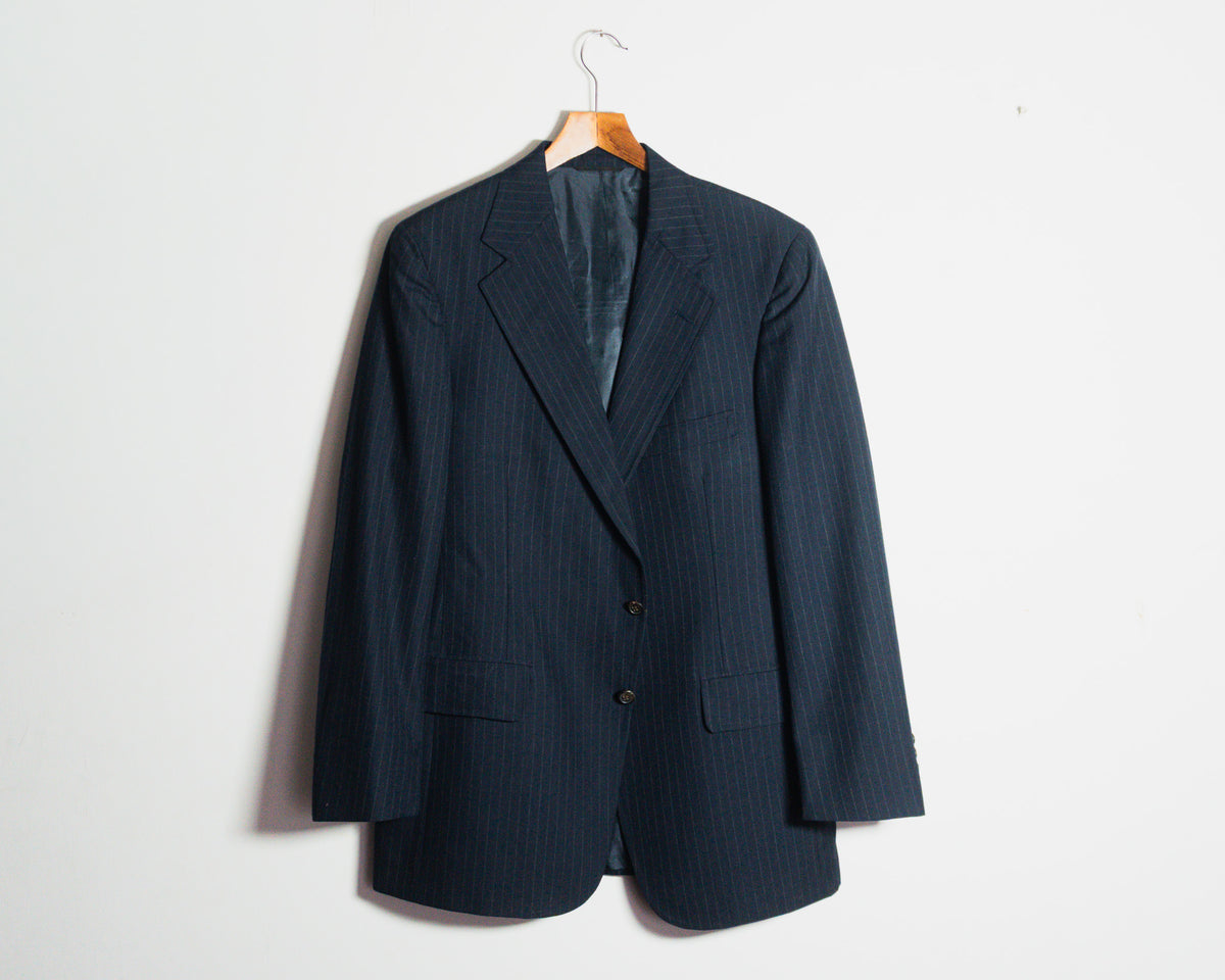 Blazer Polo University by Ralph Lauren azul marino de rayas — Talla aproximada M