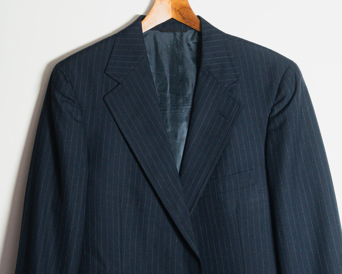 Blazer Polo University by Ralph Lauren azul marino de rayas — Talla aproximada M