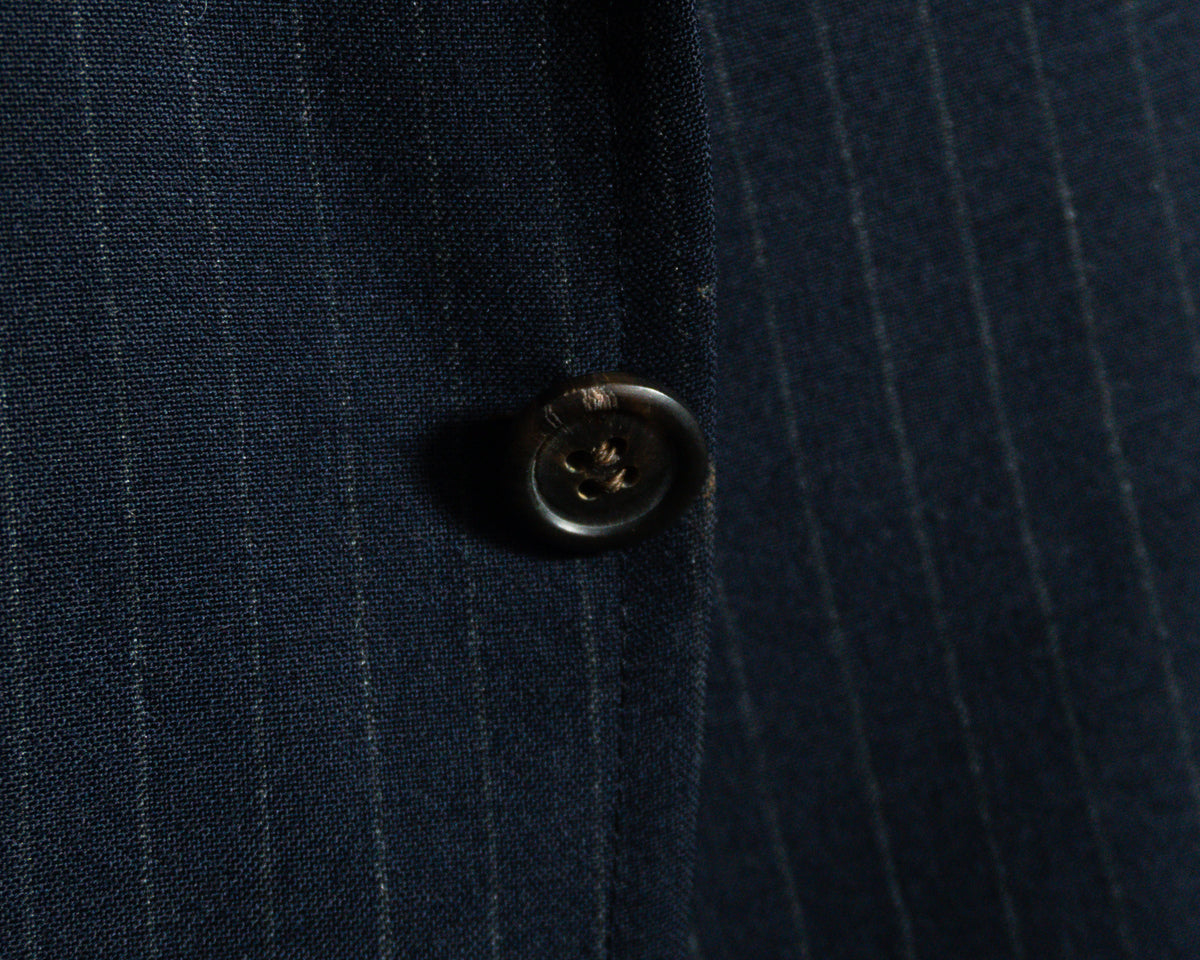 Blazer Polo University by Ralph Lauren azul marino de rayas — Talla aproximada M
