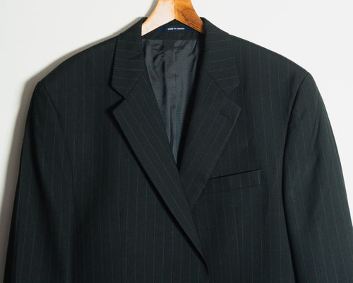 Blazer Chaps Ralph Lauren negro de rayas — Talla 44R