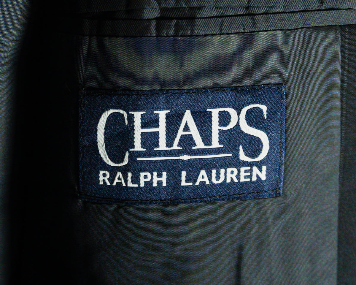 Blazer Chaps Ralph Lauren negro de rayas — Talla 44R