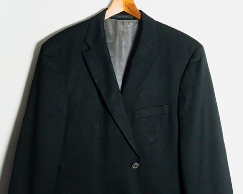 Blazer Hugo Boss negro, tejido Reda — Talla 42S