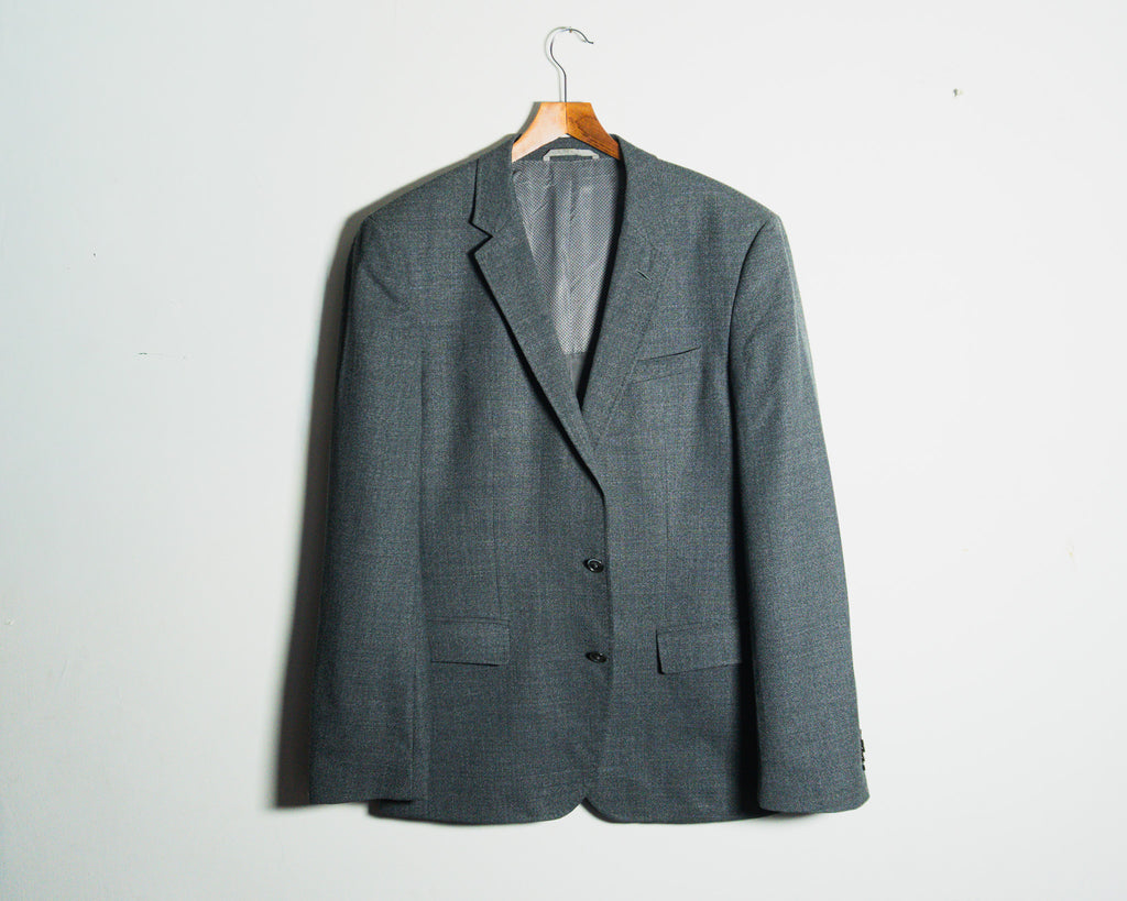 Blazer Hugo Boss gris, tejido Reda Super 110 — Talla 42R