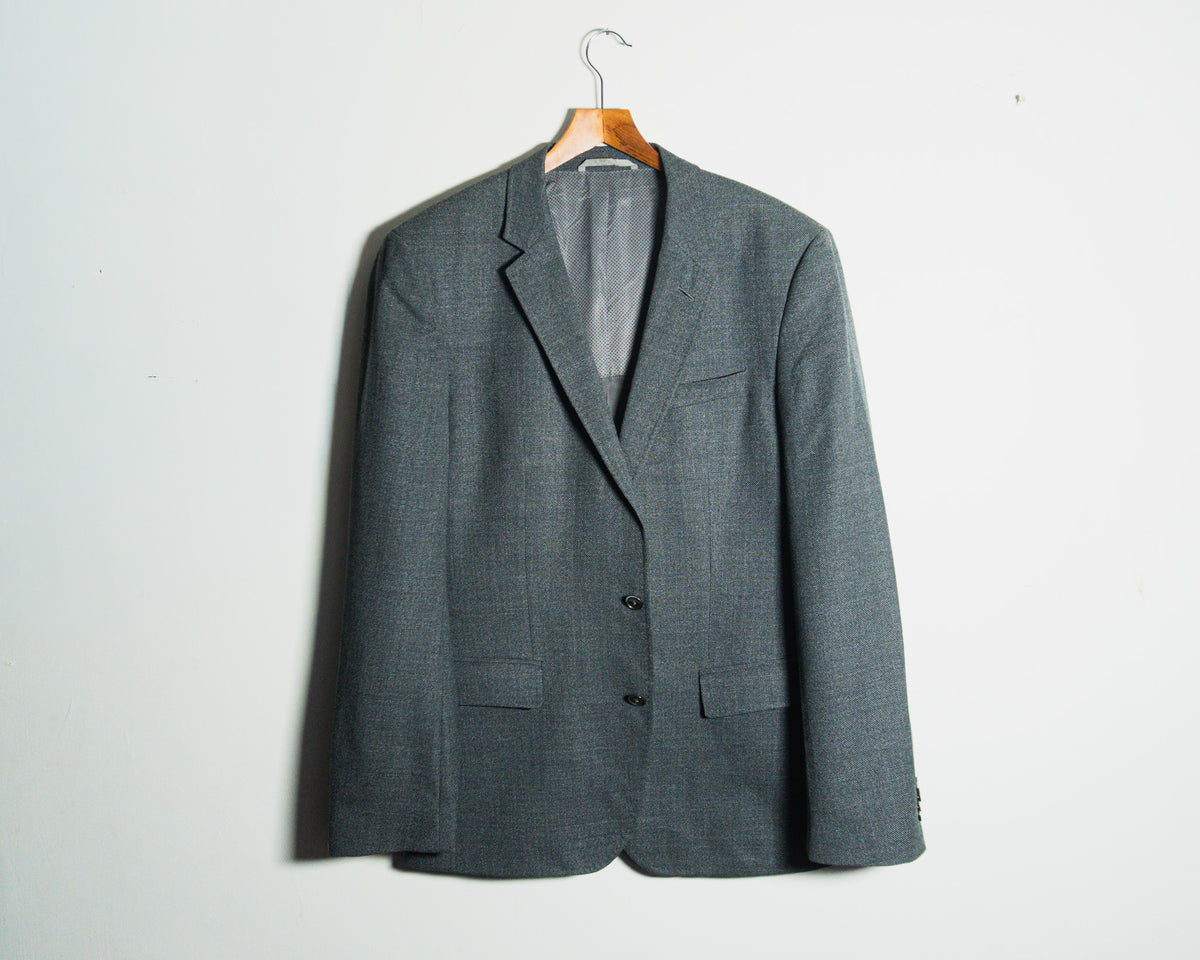 Blazer Hugo Boss gris, tejido Reda Super 110 — Talla 42R