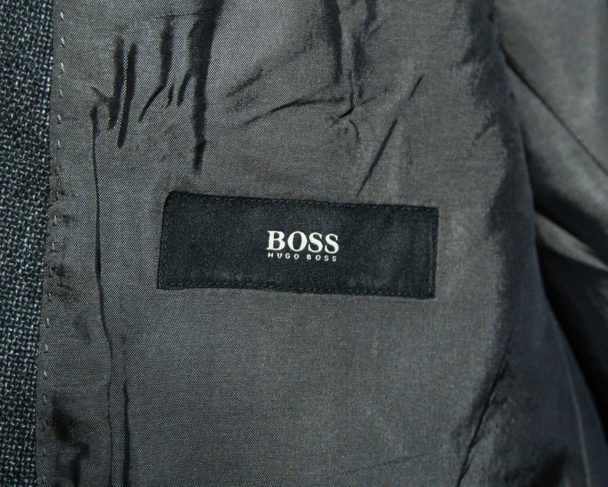 Blazer Hugo Boss gris, tejido Reda Super 110 — Talla 42R