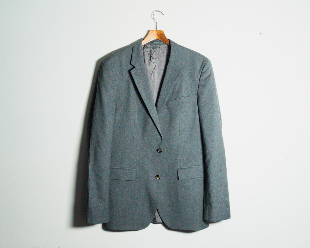 Blazer Hugo Boss gris, tejido Guabello Super 130’s — Talla 40L