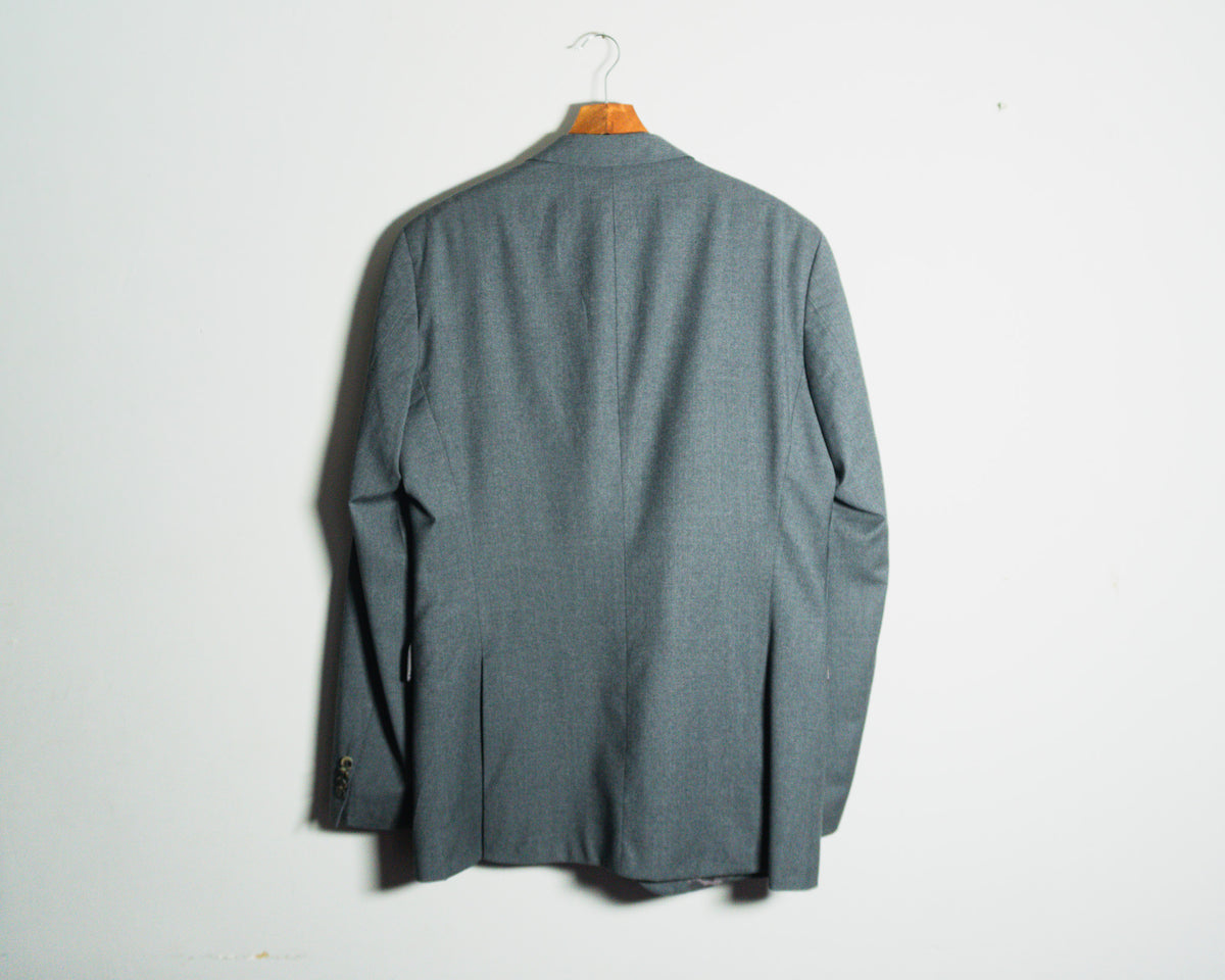 Blazer Hugo Boss gris, tejido Guabello Super 130’s — Talla 40L
