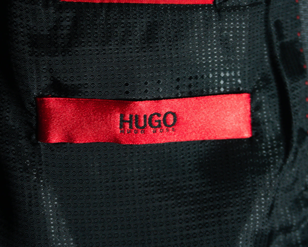 Blazer HUGO Hugo Boss gris oscuro, etiqueta roja — Talla 36R