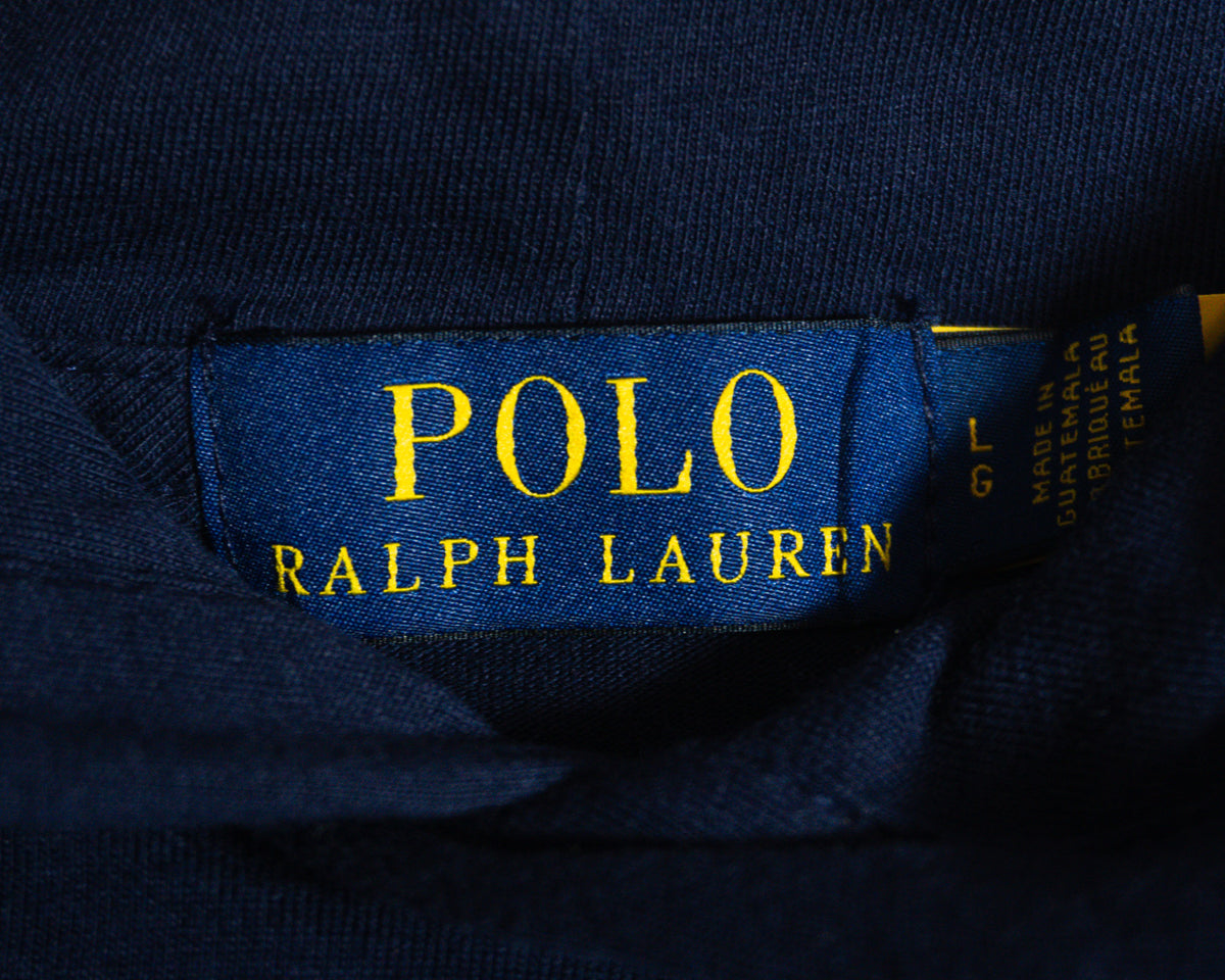 Polerón Polo Ralph Lauren azul marino con Polo Bear — Talla L