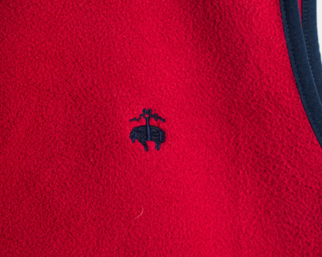Polerón Brooks Brothers rojo sin mangas — Talla M