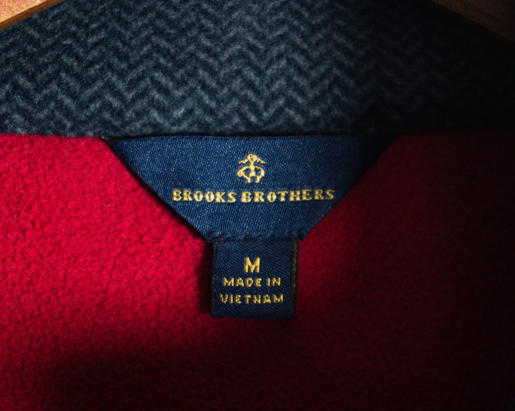 Polerón Brooks Brothers rojo sin mangas — Talla M