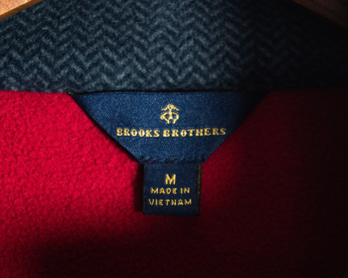 Polerón Brooks Brothers rojo sin mangas — Talla M