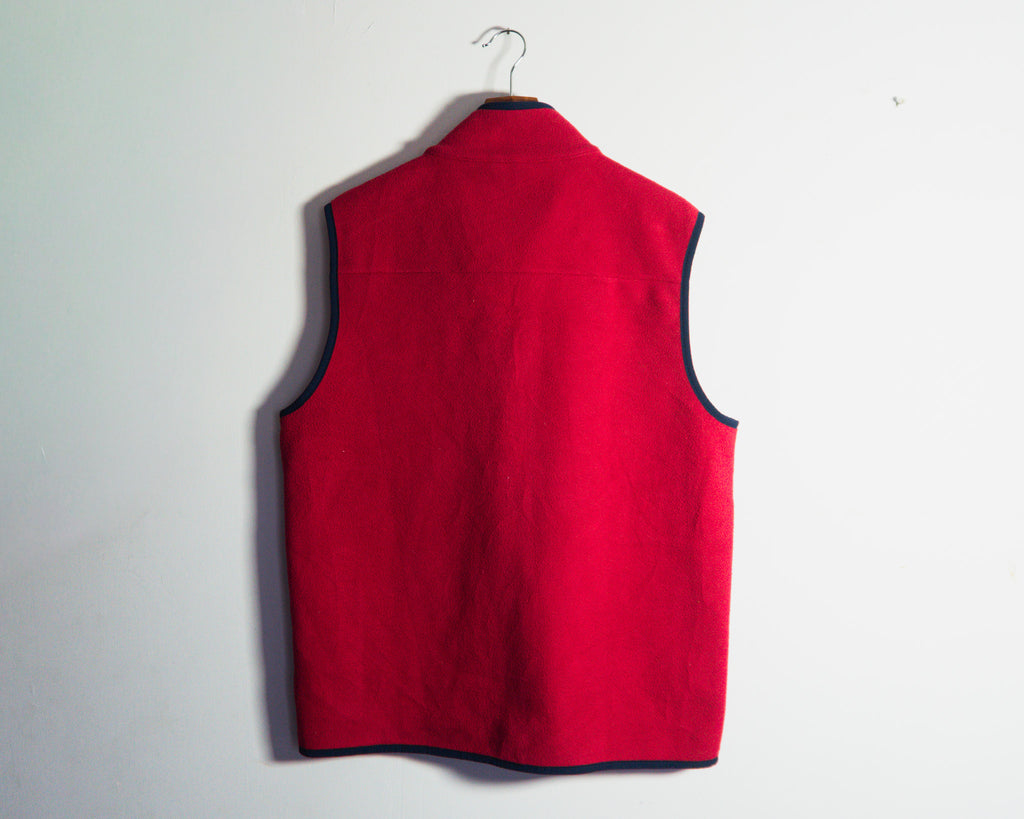 Polerón Brooks Brothers rojo sin mangas — Talla M