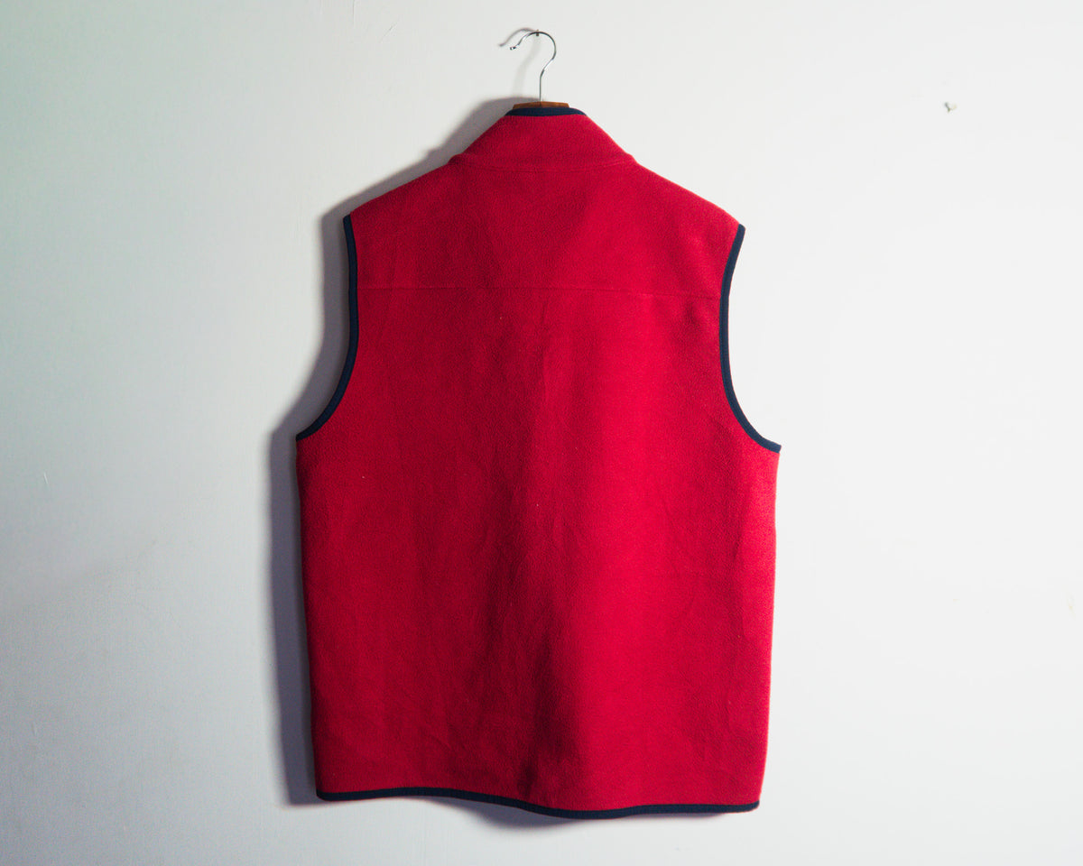 Polerón Brooks Brothers rojo sin mangas — Talla M