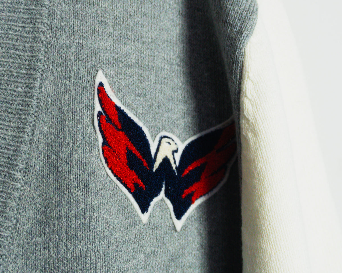 Cardigan Mitchell & Ness gris Washington Capitals — Talla XL