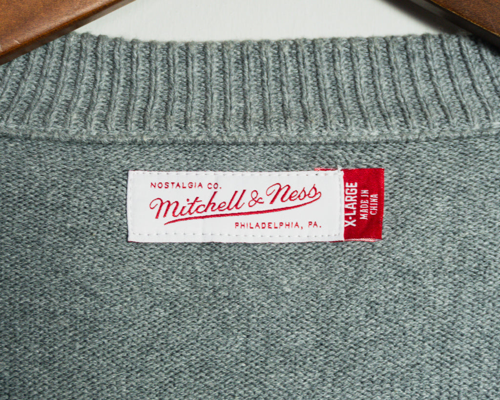 Cardigan Mitchell & Ness gris Washington Capitals — Talla XL