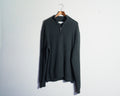 Sweater Calvin Klein gris plomo con cierre al cuello — Talla XL