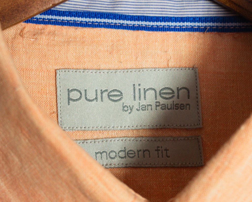 Camisa Pure Linen by Jan Paulsen salmón — Talla M