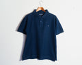 Polera polo Tommy Hilfiger azul marino con logo — Talla S