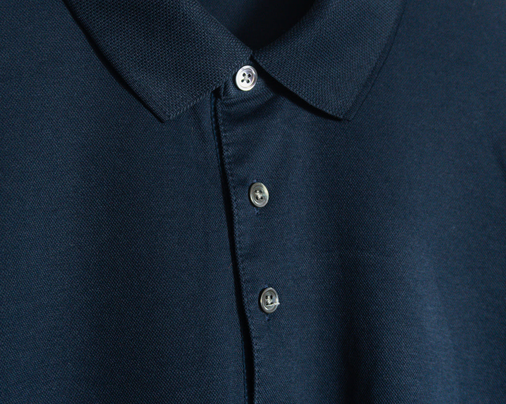 Polera polo Theory azul marino — Talla M
