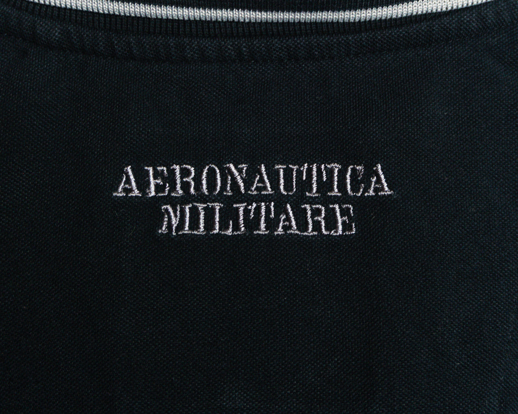 Polera polo Aeronautica Militare azul marino — Talla L
