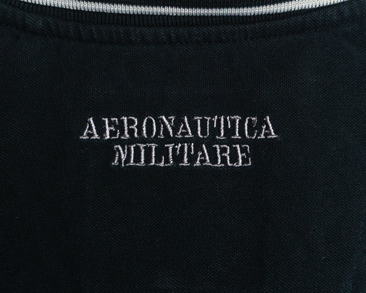 Polera polo Aeronautica Militare azul marino — Talla L